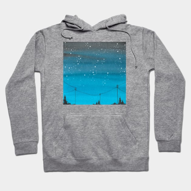 Blue Galaxy Hoodie by RosanneCreates